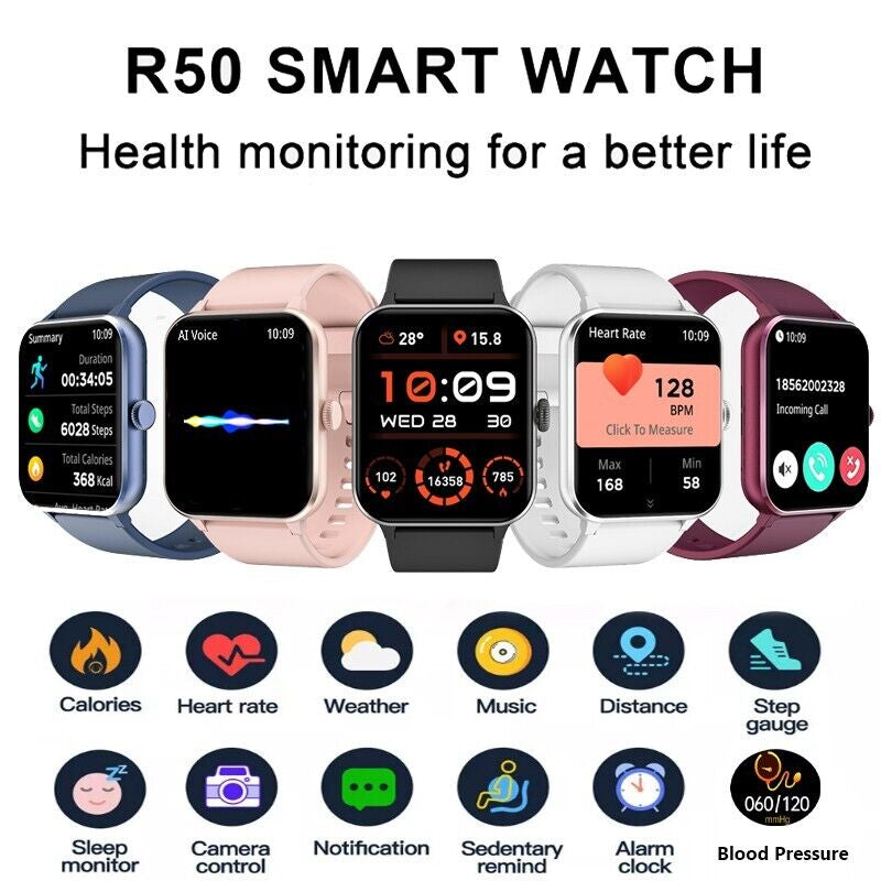 Blackview Smartwatch Damen Herren Mit Bluetooth Anrufe Fitnessuhr Für Android