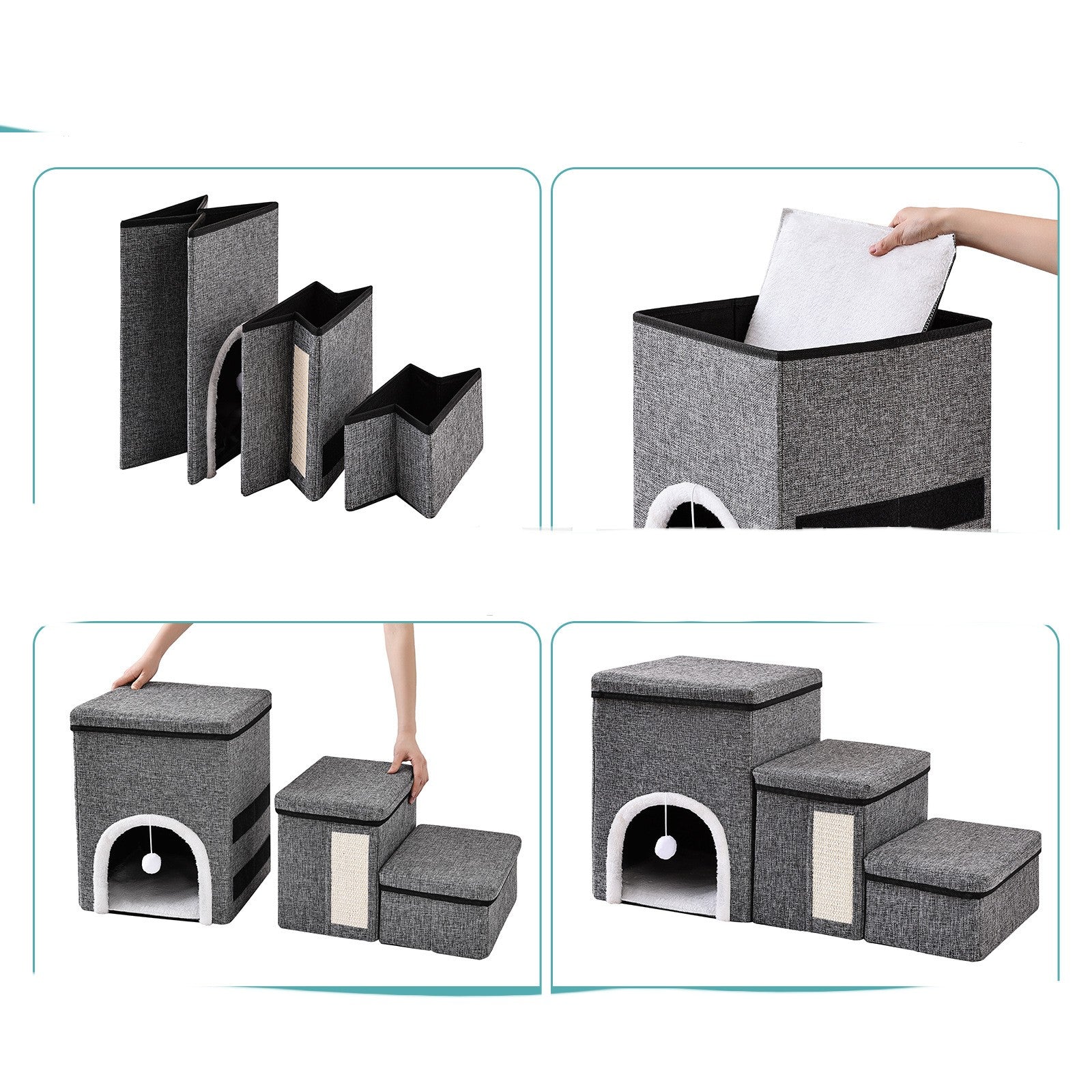 Rutschfeste Hunde und Katzen Sofaleiter