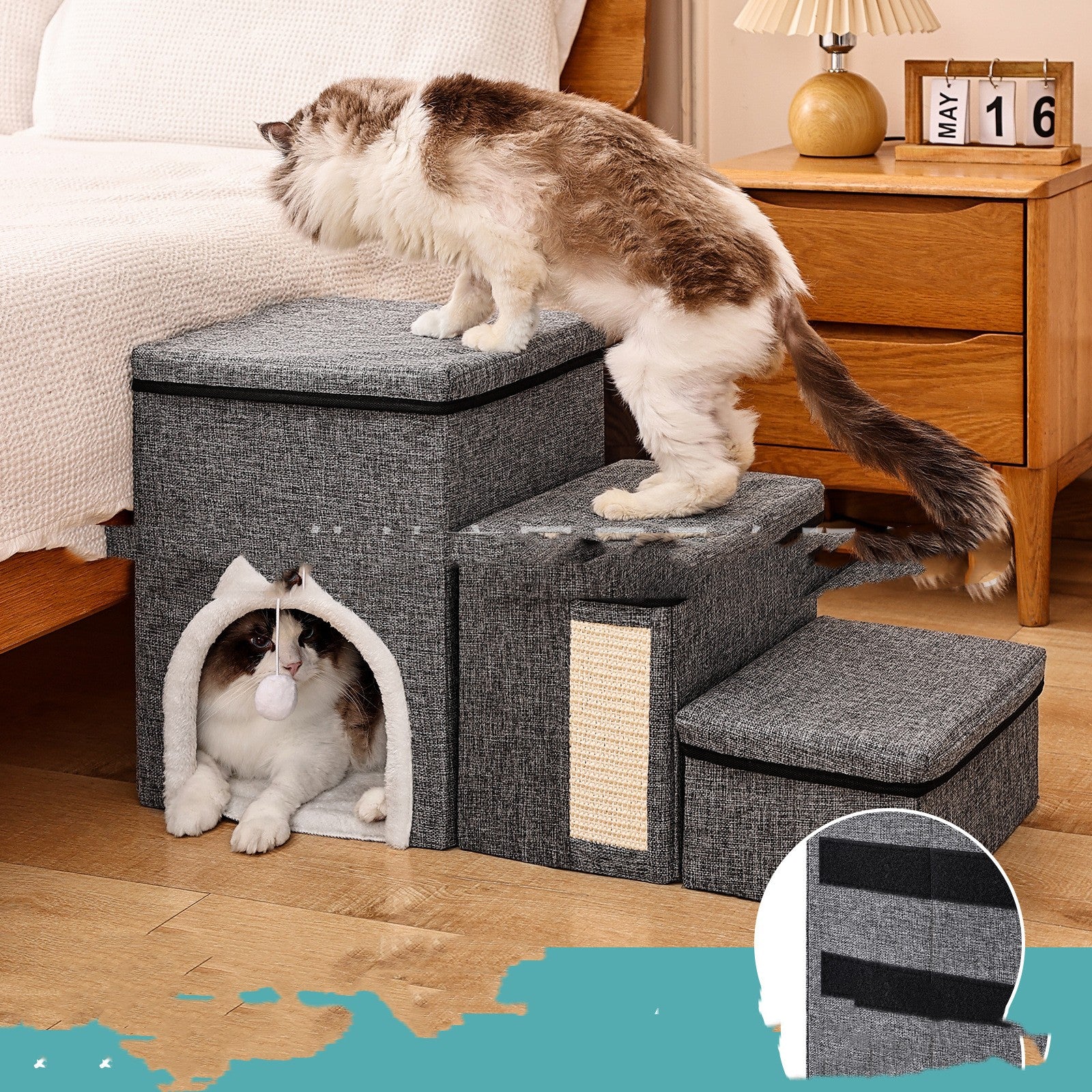 Rutschfeste Hunde und Katzen Sofaleiter