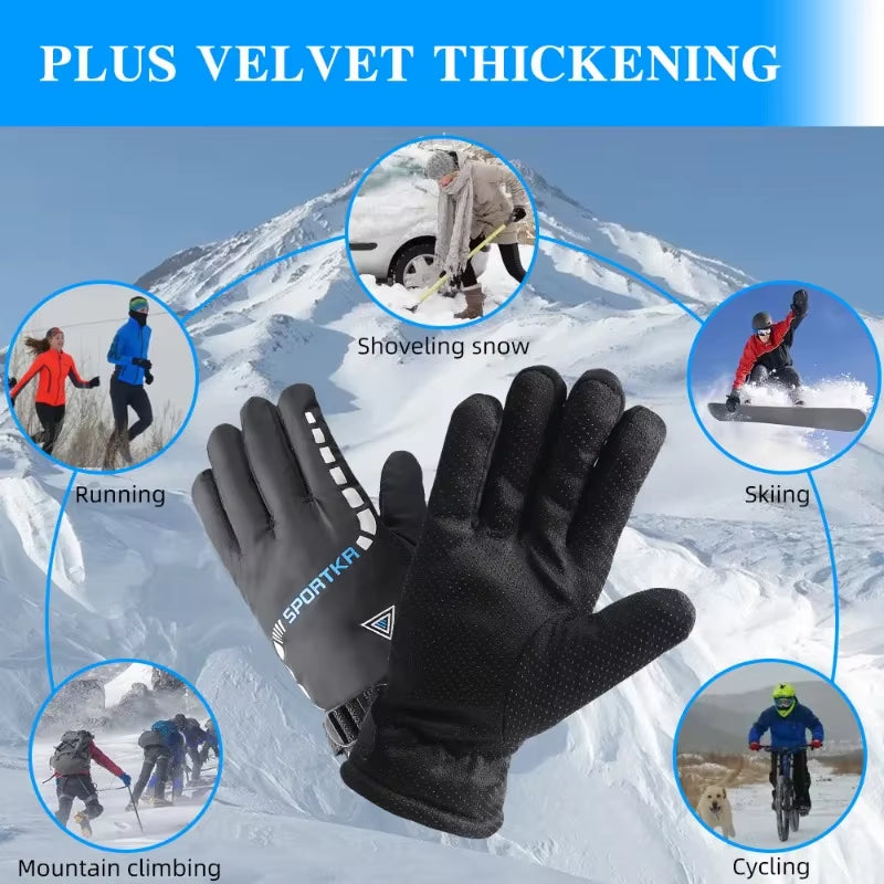 Frost Armor Gloves, for Frozen Fingers, Warm Thermal Grip, Winter Ski Mittens