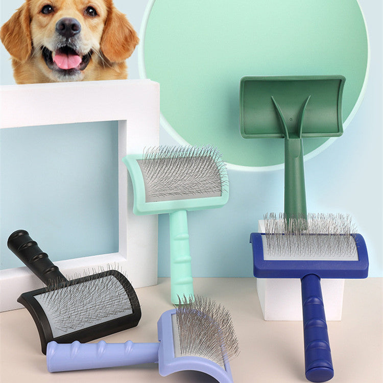 Haustier Nadelkamm Hund gebürsteter gebogener Hundekamm