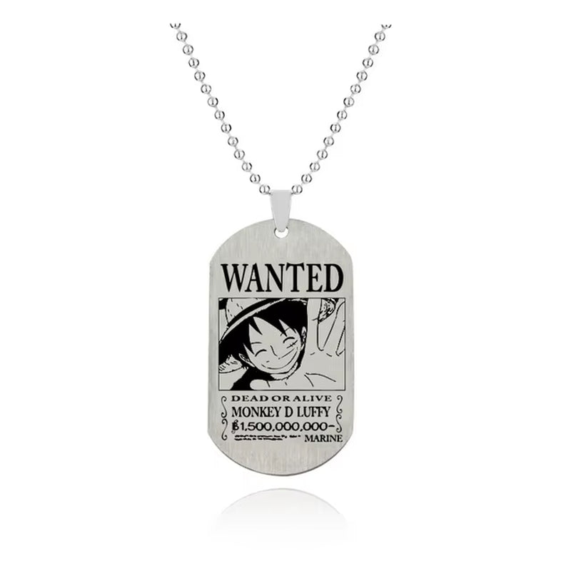 Anime One Piece Necklace Luffy Zoro Robin Sabo Tony Chopper Pendant Necklace Men Women Anime Figure Toys Christmas Gift