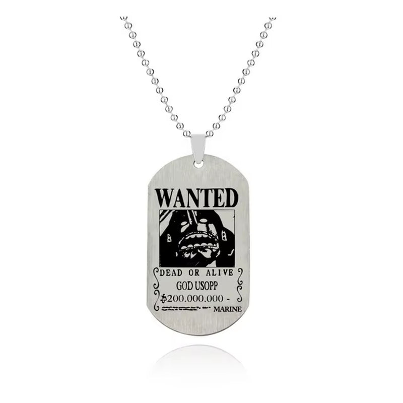 Anime One Piece Necklace Luffy Zoro Robin Sabo Tony Chopper Pendant Necklace Men Women Anime Figure Toys Christmas Gift