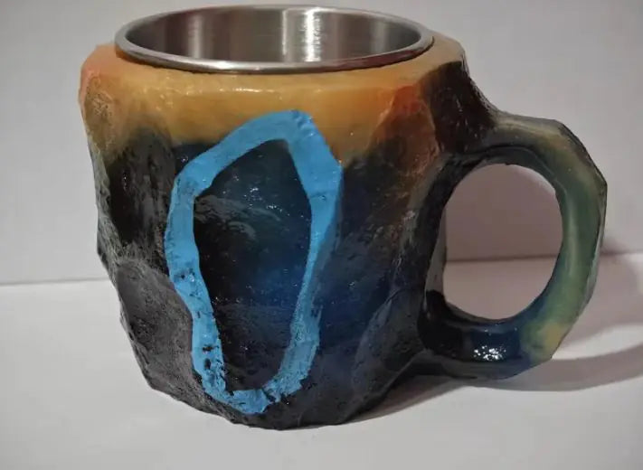 400ml Harz Mineral Kristall Kaffeetassen mit Griffen