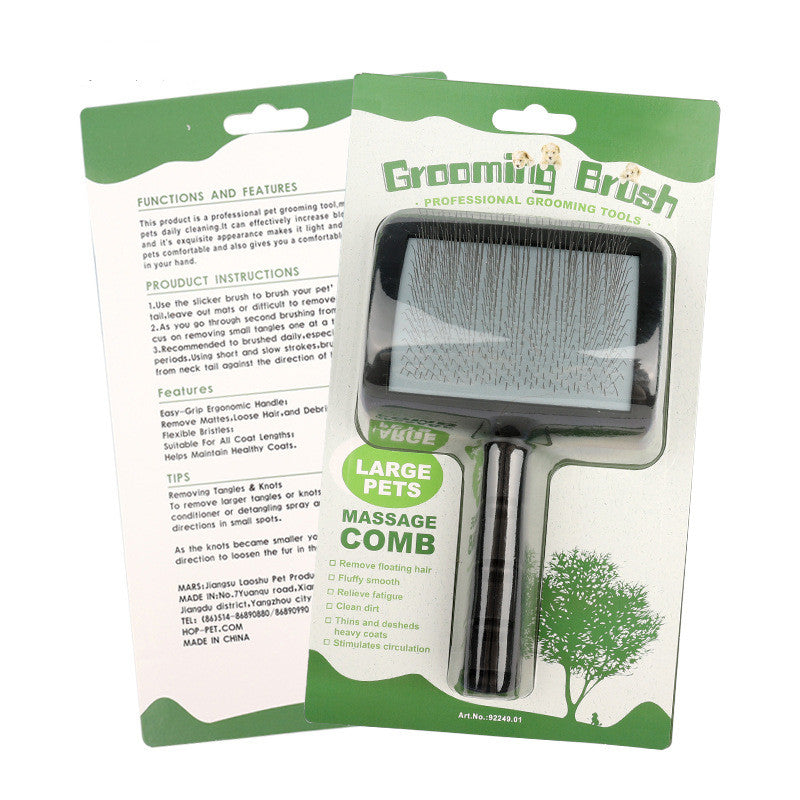 Haustier Nadelkamm Hund gebürsteter gebogener Hundekamm