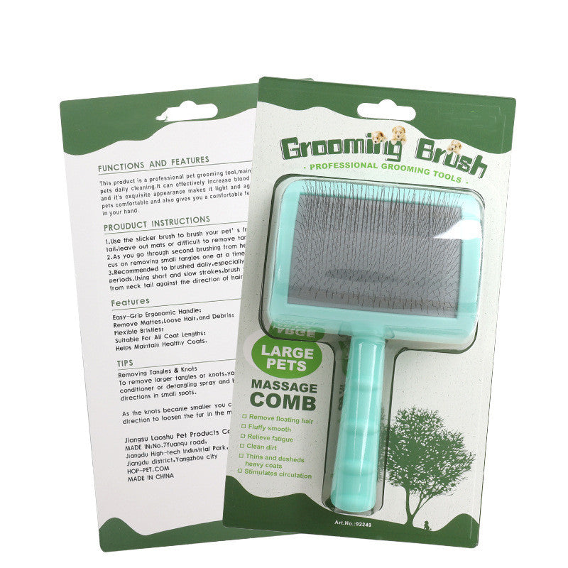 Haustier Nadelkamm Hund gebürsteter gebogener Hundekamm