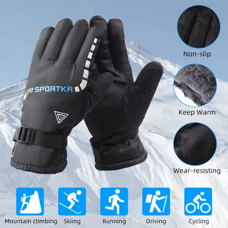 Frost Armor Gloves, for Frozen Fingers, Warm Thermal Grip, Winter Ski Mittens