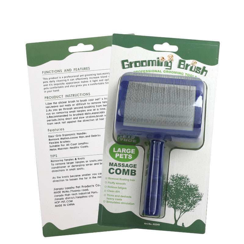 Haustier Nadelkamm Hund gebürsteter gebogener Hundekamm
