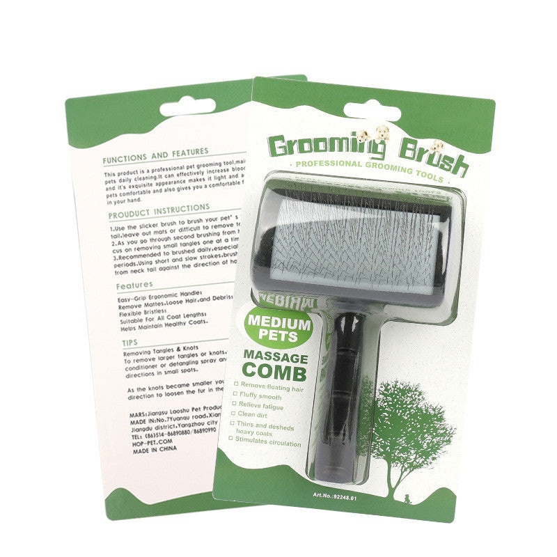 Haustier Nadelkamm Hund gebürsteter gebogener Hundekamm