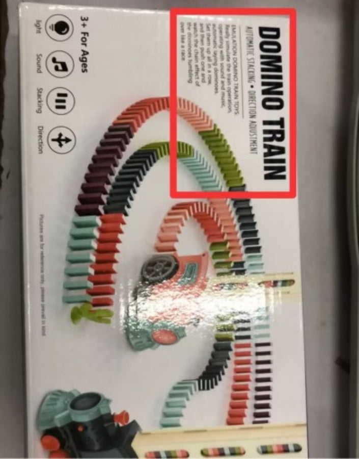 Domino Zug Spielzeug Baby Spielzeug Auto Puzzle Automatische Freigabe Lizenzierung Elektrische Bausteine Zug Spielzeug