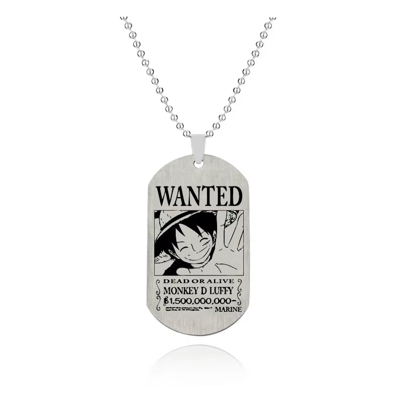 Anime One Piece Necklace Luffy Zoro Robin Sabo Tony Chopper Pendant Necklace Men Women Anime Figure Toys Christmas Gift